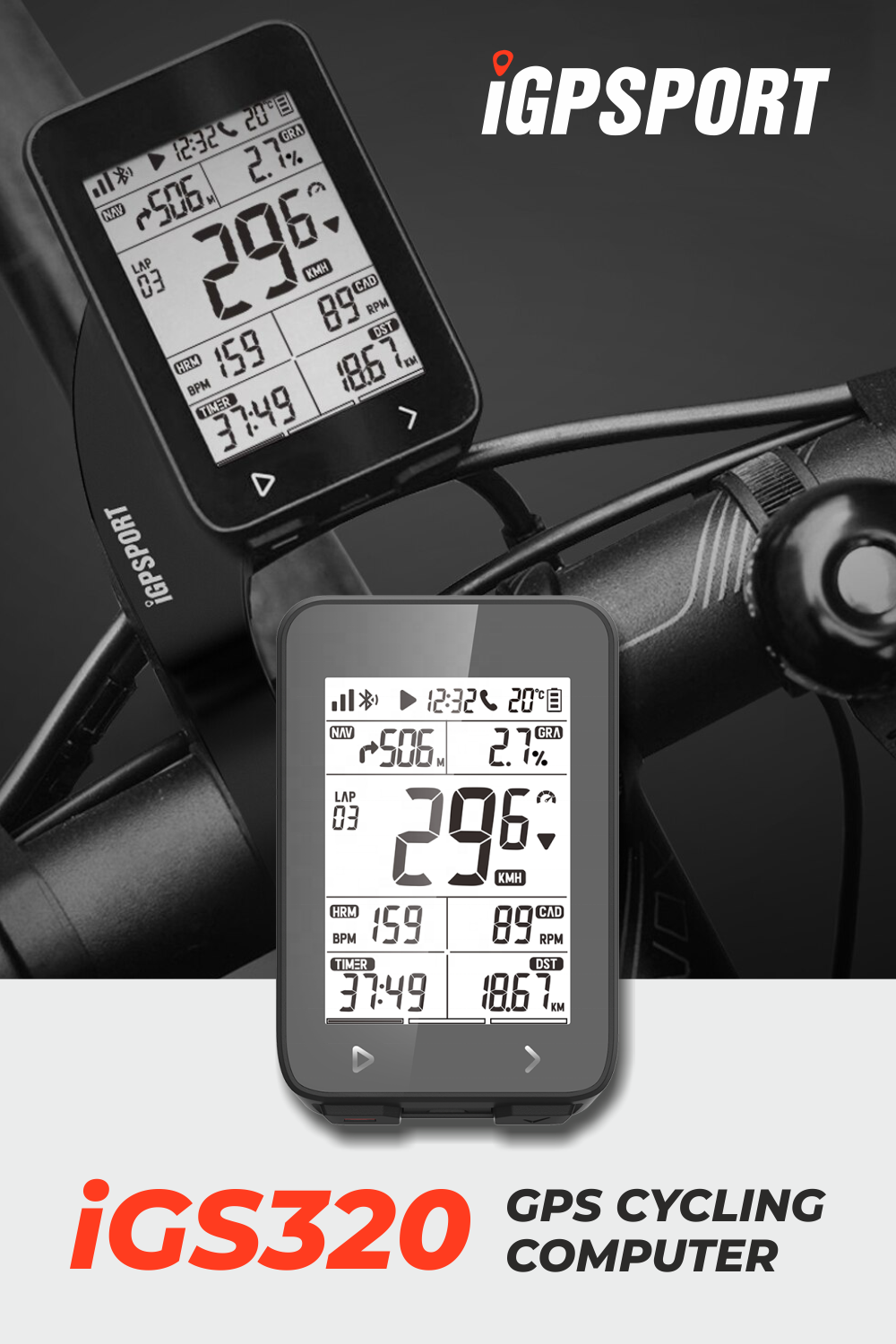 igpsport gps-fahrradcomputer igs320 iGPSPORT iGS320 GPS Wireless Cycling Computer w/ HR60 Heart Rate, M80 – Sports and Gadgets