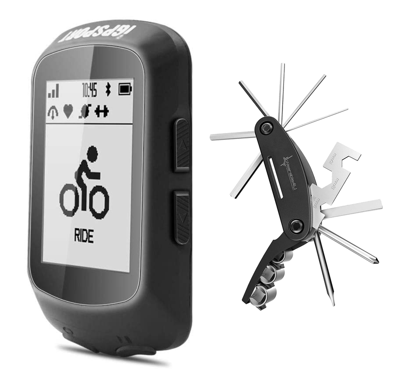 iGPSPORT iGS520 GPS Cycling Computer with Wearable4U Bundle