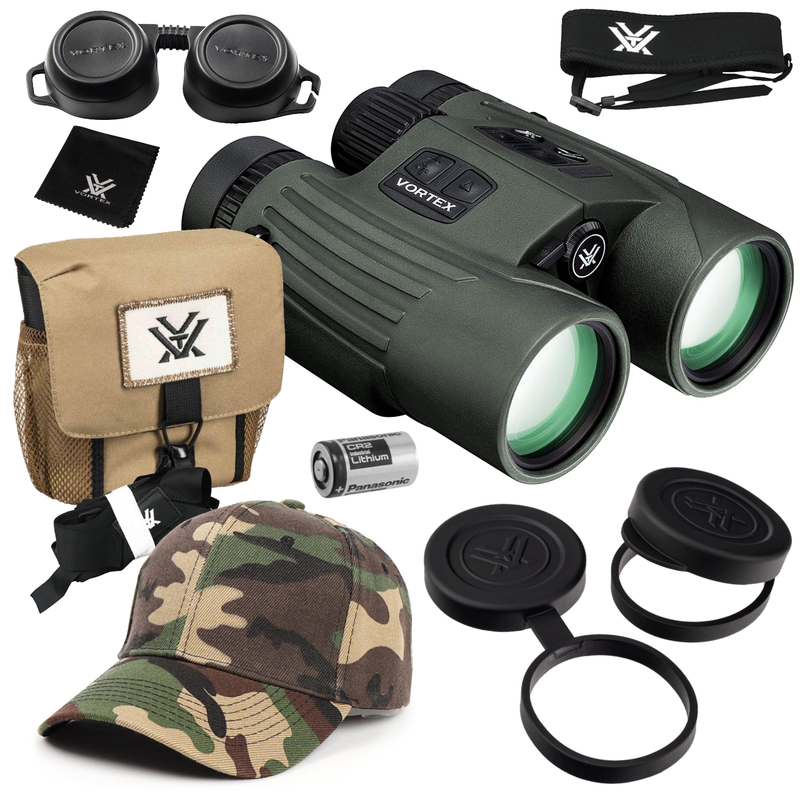 Vortex Optics LRF302 Fury HD 5000 AB 10x42 Applied Ballistics Laser Rangefinding Binocular with Free Hat Bundle
