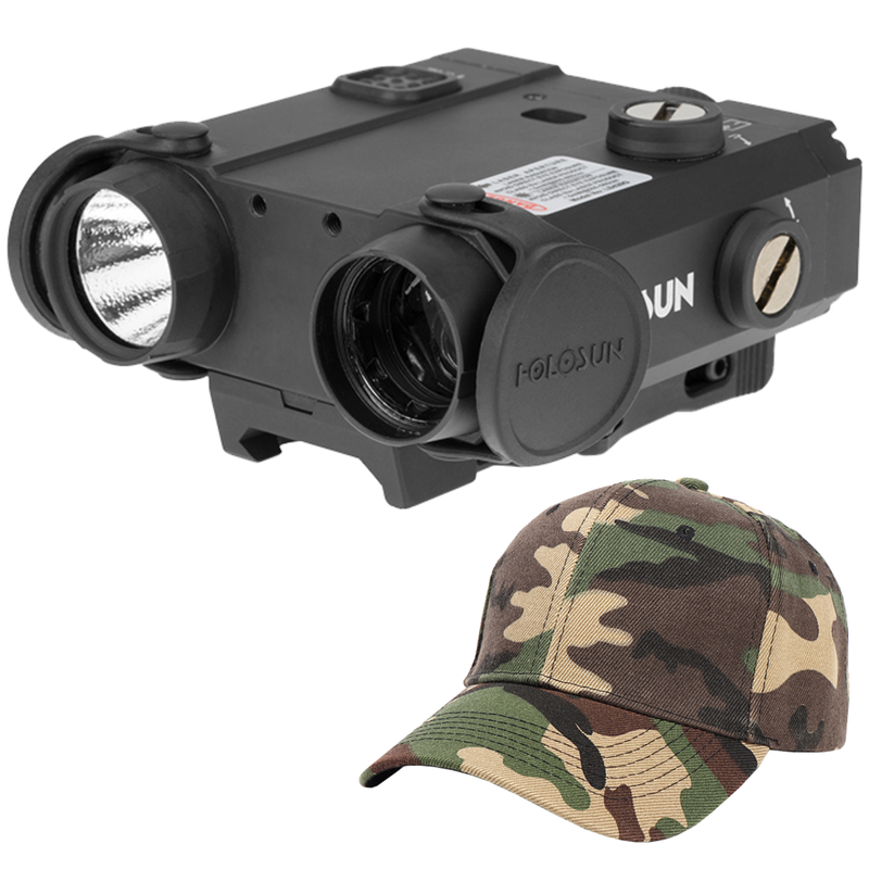 Holosun LS420 7075 Aluminum Bodied Dual Laser Sight with IR Illuminator Multi- Laser with Free Hat Bundle