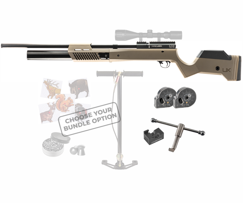 Umarex 2254825 Gauntlet 2 PCP Pellet Gun .22 Caliber Bolt-Action Air Rifle with Wearable4U Bundle