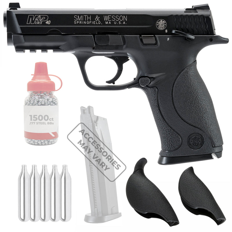 Umarex Smith & Wesson S&W M&P 40 .177 Cal BB Blowback Air Pistol with Wearable4U Bundle