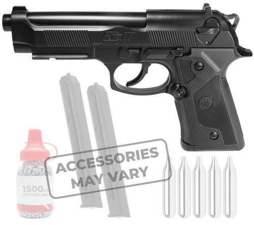 Umarex Beretta Elite II Airgun .177 Cal 19rds CO2 Air Pistol with Wearable4U Bundle