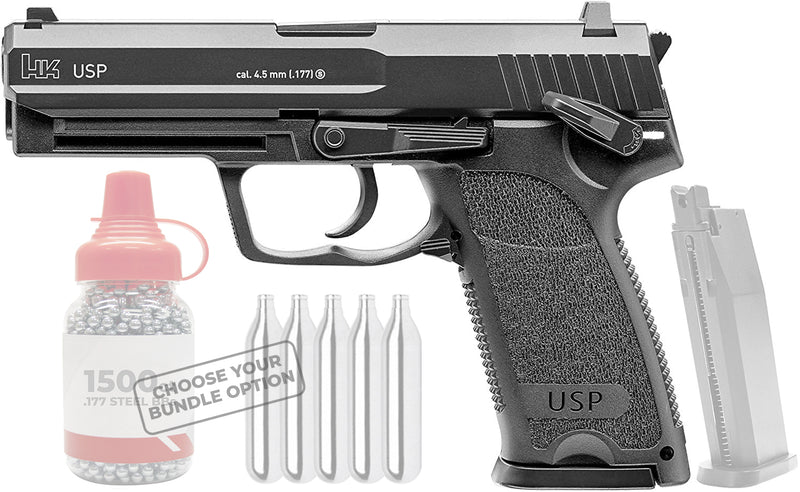 Umarex HK USP Blowback .177 Cal Air Pistol with Wearable4U Bundle