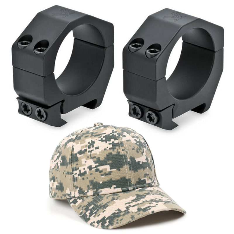 Vortex Optics Precision Matched Rings 35mm - Height 1.00 inches with Free Hat Bundle