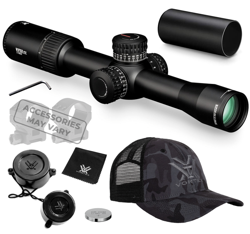 Vortex Optics Viper PST GII 2-10x32 EBR-4 MOA Riflescope with Wearable4U Bundle