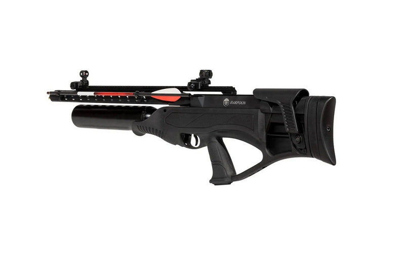 Hatsan Harpoon Arrow Air Rifle with Carbon Fiber Arrows and Wearable4U 100x Paper Targets Bundle