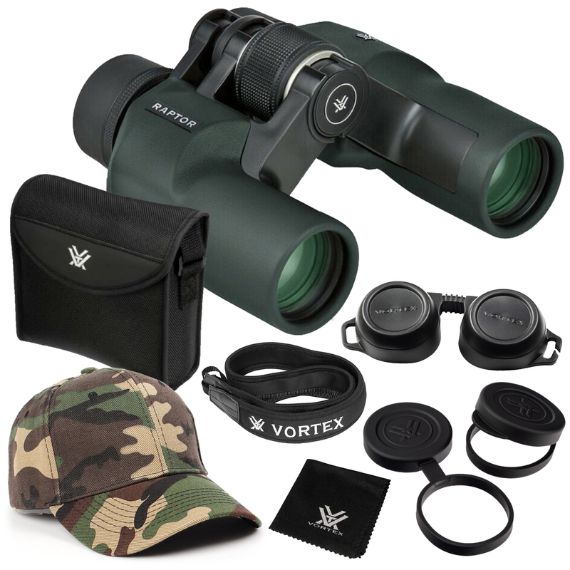 Vortex Optics Raptor 8.5x32 Porro Prism Binocular (R385) with Free Hat Bundle