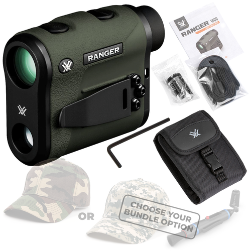 Vortex Optics Ranger 1800 Laser Rangefinder RRF-181 with Free Hat and Wearable4U Bundle