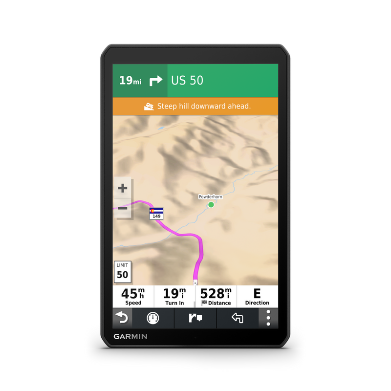 Garmin RV 890, GPS Navigator for RVs with Edge-to-Edge 8Ó Display, Preloaded Campgrounds with Wearable4U Power Pack Bundle