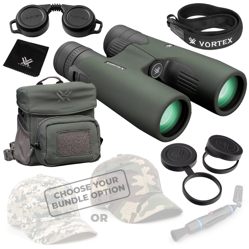 Vortex Optics Razor UHD 10x42 Binocular RZB-3102 with Free Hat and Wearable4U Bundle