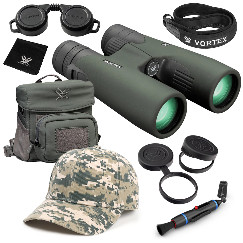 Vortex Optics Razor UHD 10x42 Binocular RZB-3102 with Free Hat and Wearable4U Bundle