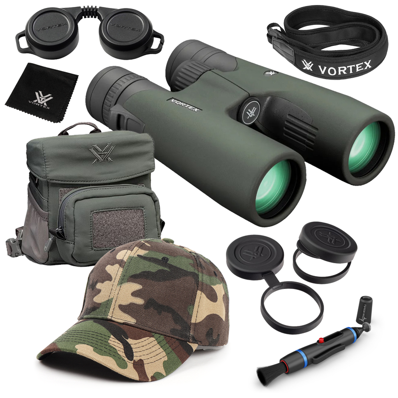 Vortex Optics Razor UHD 10x42 Binocular RZB-3102 with Free Hat and Wearable4U Bundle