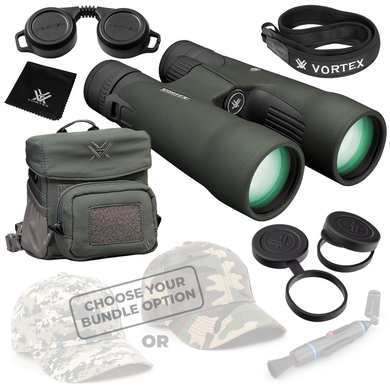 Vortex Optics Razor UHD 12x50 Binocular RZB-3103 with Free Hat and Wearable4U Bundle