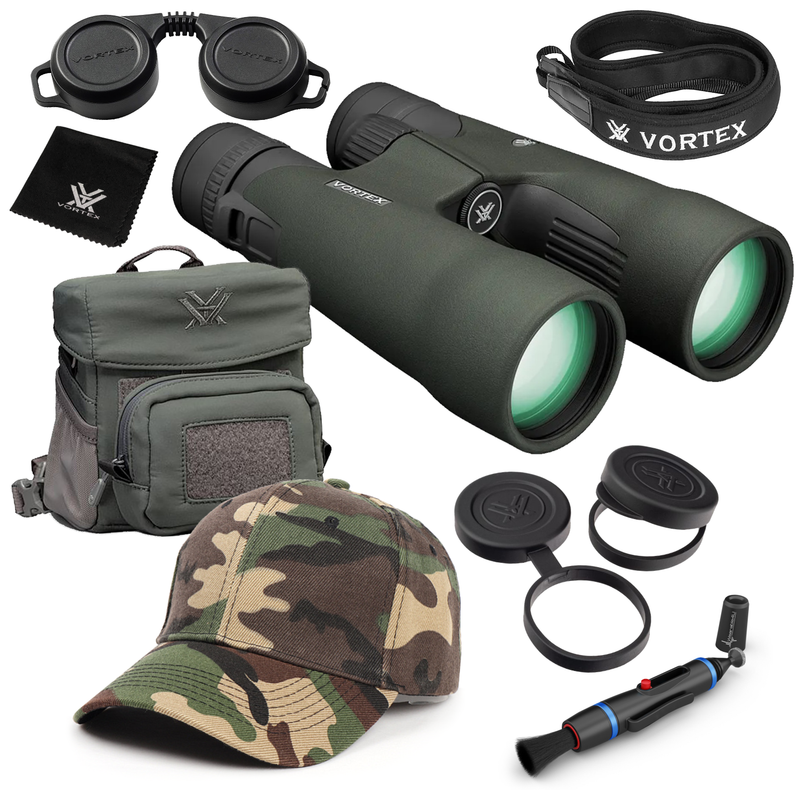 Vortex Optics Razor UHD 12x50 Binocular RZB-3103 with Free Hat and Wearable4U Bundle