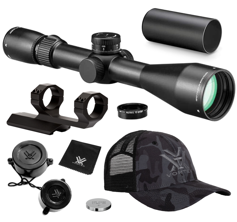 Vortex Optics Razor HD LHT 4.5-22x50 FFP Riflescope, XLR-2 (MRAD) Reticle, 30 mm Tube with Wearable4U Bundle