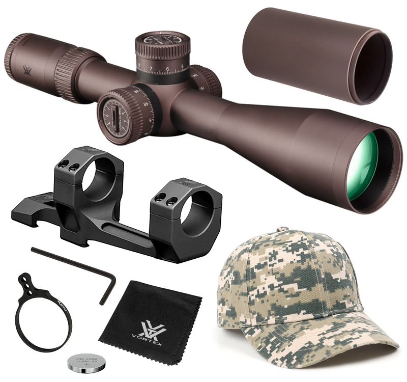 Vortex Optics Razor HD Gen III 6-36x56 FFP EBR-7D (MRAD) Reticle 34 mm Tube Riflescope with Wearable4U Bundle