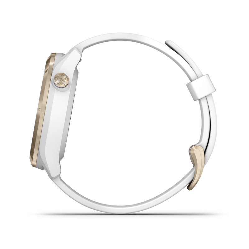 Garmin Approach S40 GPS Golf Smartwatch (Light Gold with White Band)