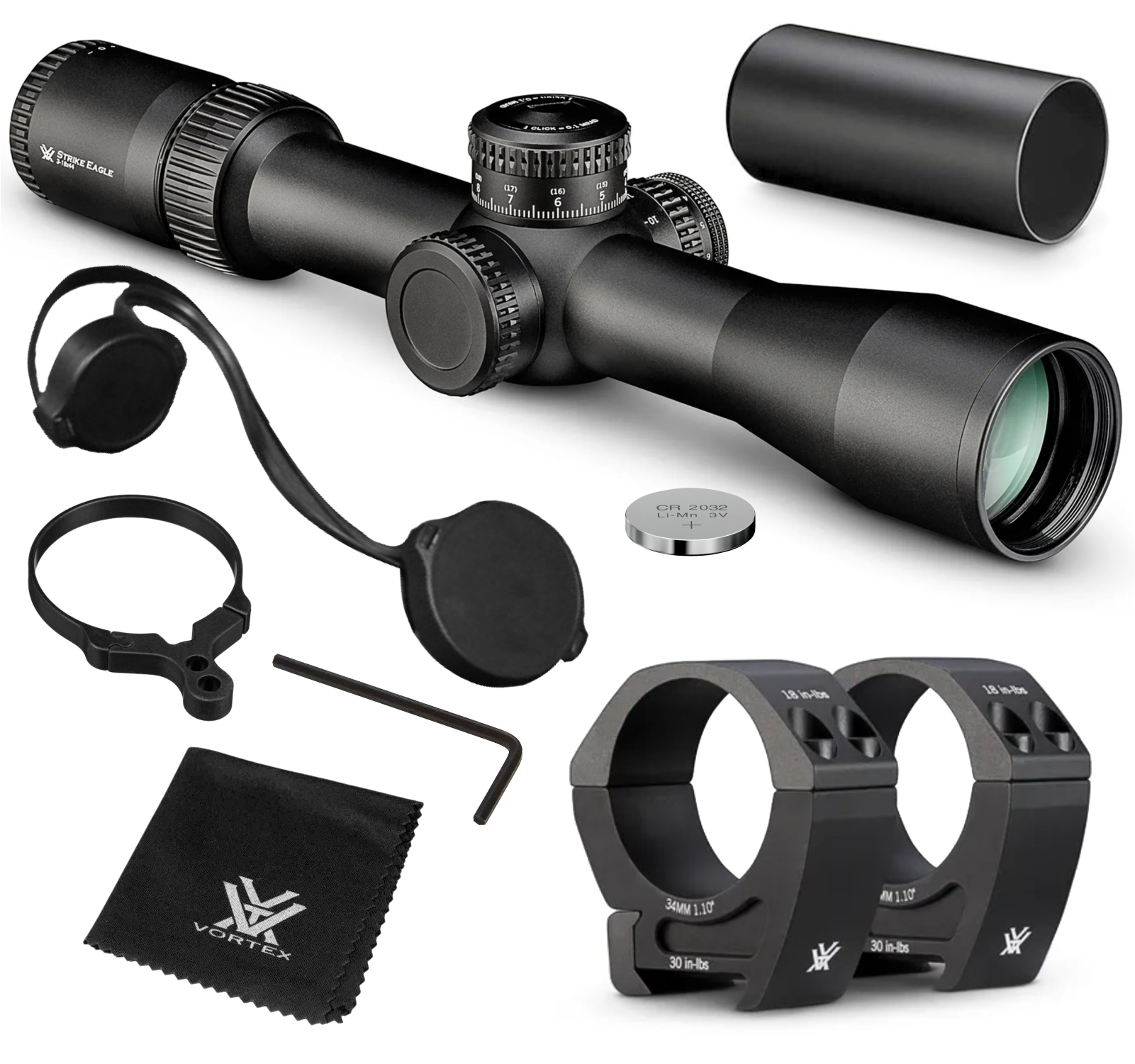 Vortex Optics Strike Eagle 3-18x44 FFP EBR-7C (MRAD) 34mm Tube