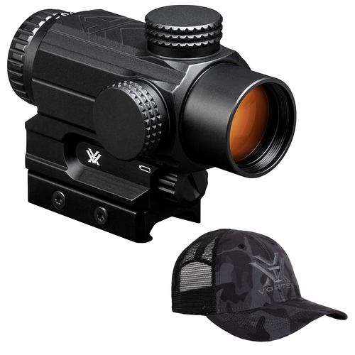 Vortex Optics SPR-200 Spitfire Prism Scope 1x DRT MOA with Vortex Optics Free Hat, Black Camo Bundle