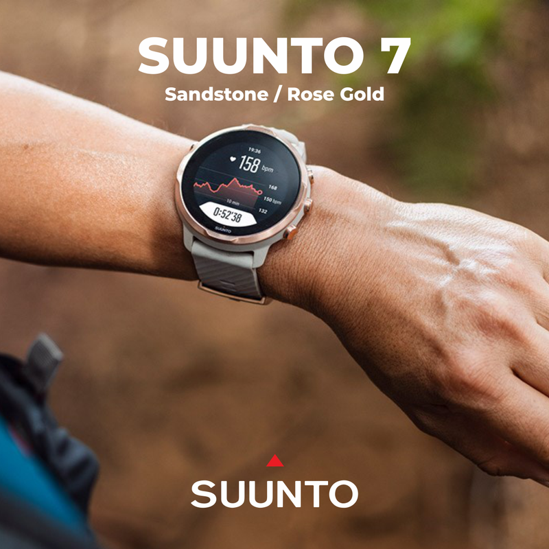 Suunto 7 GPS Sports Smart Watch with Wearable4U 3x Wristband Strap Bundle