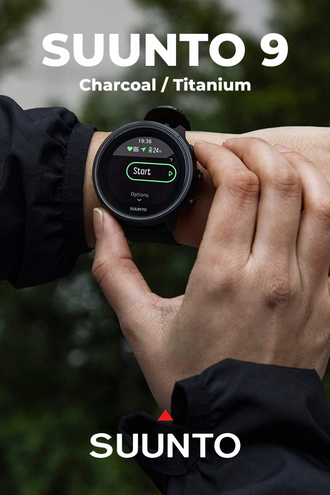 SUUNTO 9 Baro Multisport GPS Smartwatch, Water resistant, Alti/Baro Profile, Titanium with Wearable4U Bundle