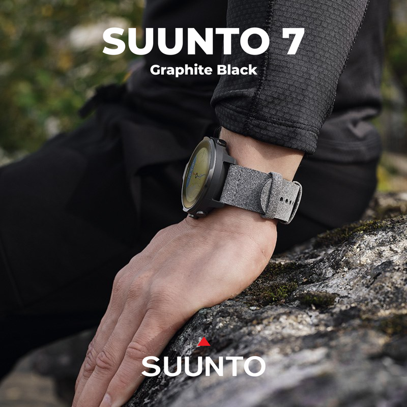 Suunto 7 GPS Sports Smart Watch with Wearable4U 3x Wristband Strap Bundle