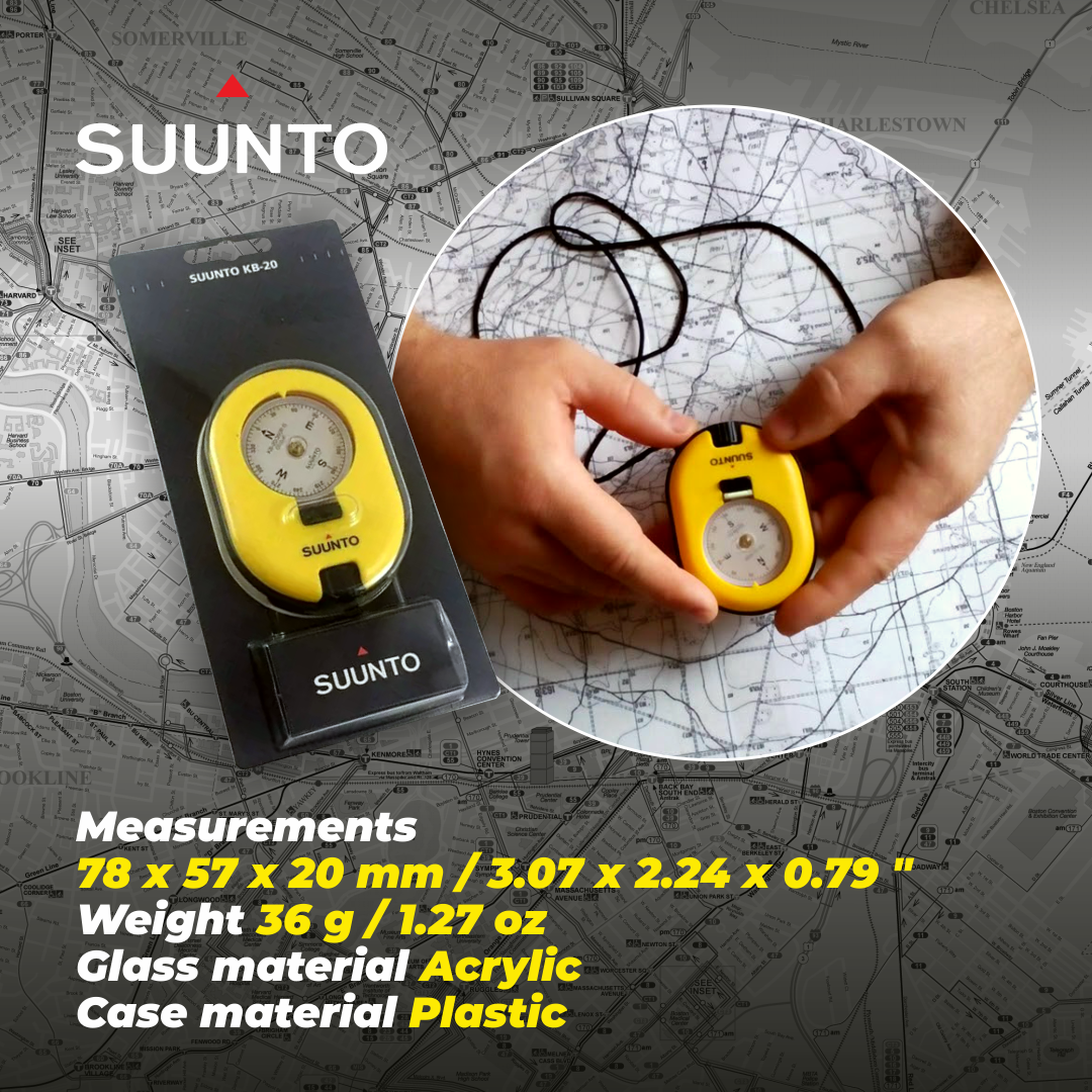 Suunto KB-20/360R G Yellow Compass – Sports and Gadgets