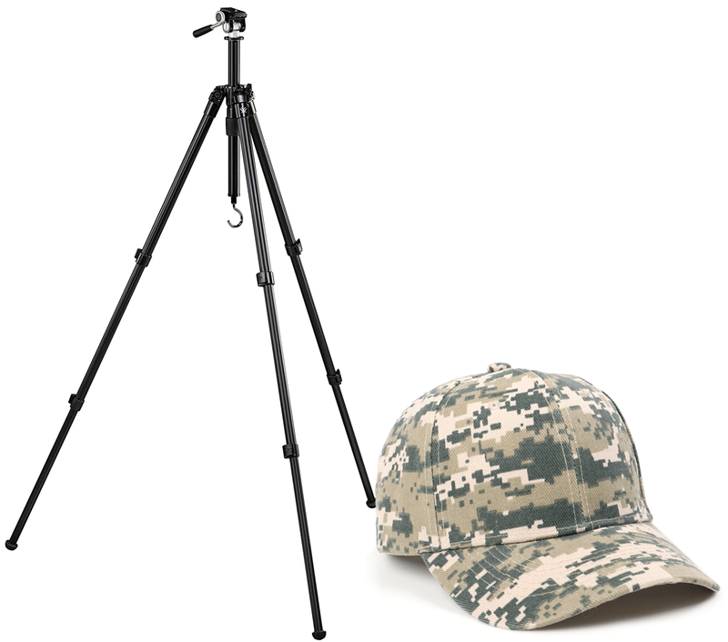 Vortex Optics High Country II Tripod Kit with Pan Head with Free Camo Hat Bundle