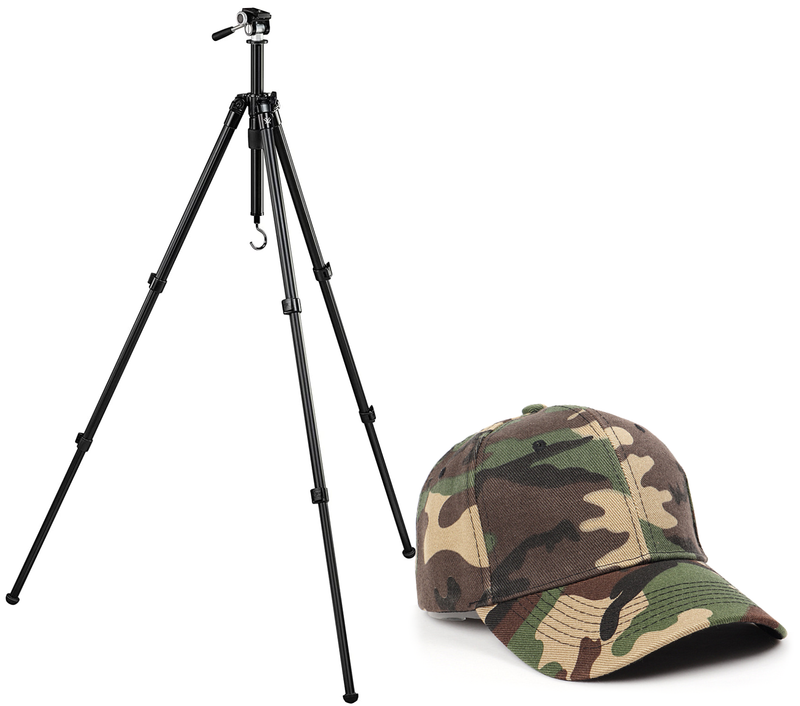 Vortex Optics High Country II Tripod Kit with Pan Head with Free Camo Hat Bundle