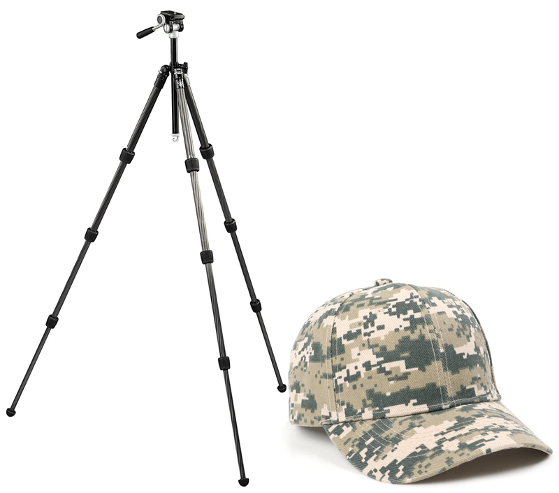 Vortex Optics Summit Carbon II Tripod Kit with Free Hat Bundle