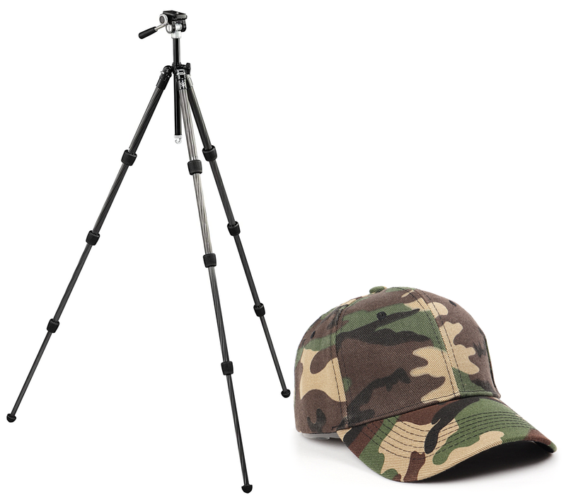 Vortex Optics Summit Carbon II Tripod Kit with Free Hat Bundle