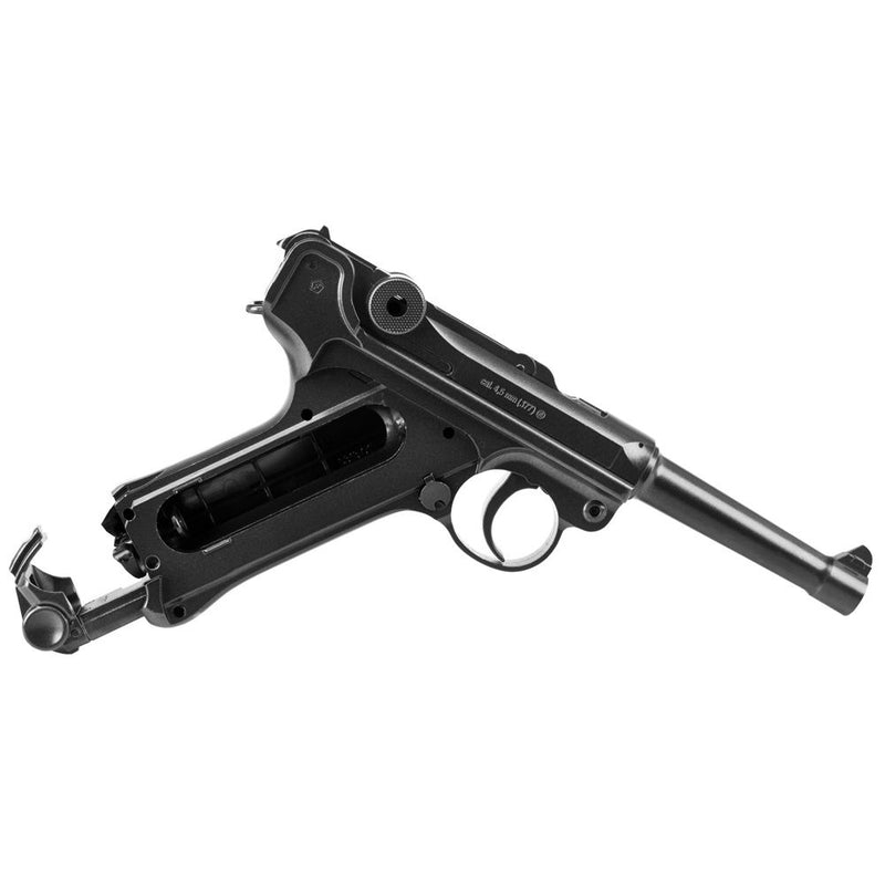 Umarex Legends Luger P.08 .177 Air Pistol with included 5x 12g CO2 Tanks and 1500 Steel BBs Bundle