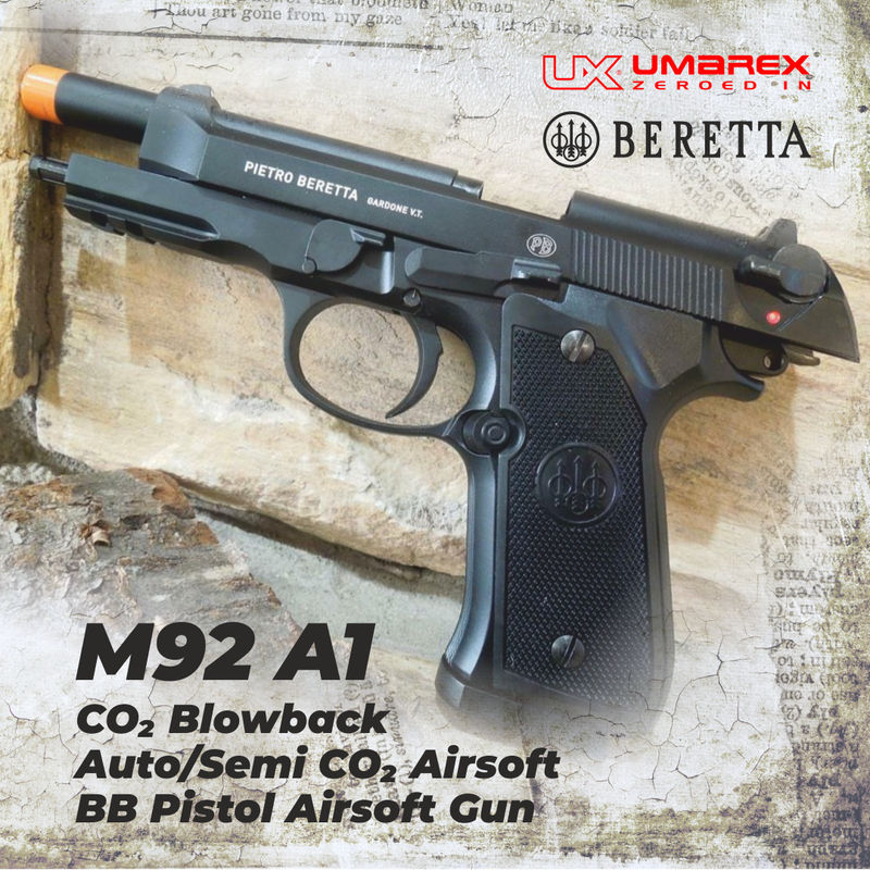 Umarex Beretta M92 A1 CO2 Blowback Auto/Semi CO2 Airsoft BB Pistol Airsoft Gun