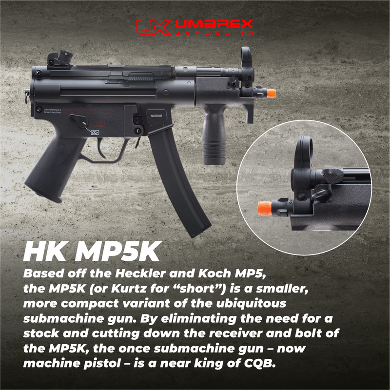 Umarex HK Heckler & Koch MP5K BB Airsoft Rifle AEG Electric Black