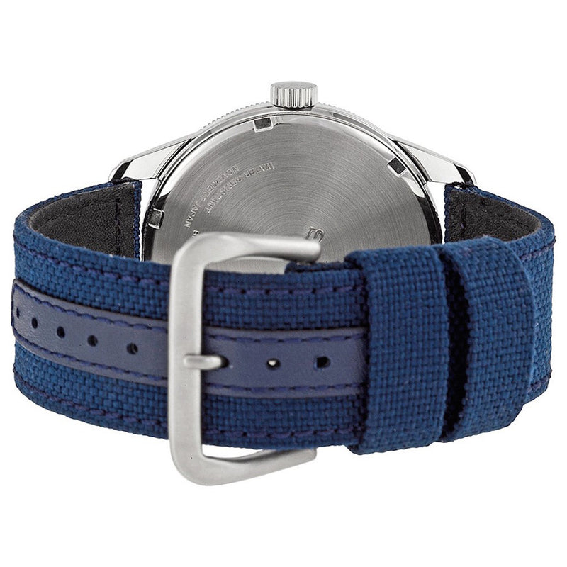 Seiko Core Sport Solar-Powered Stainless Steel Men's Watch with Blue Nylon Band SNE329
