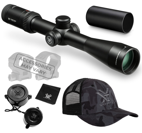 Vortex Optics Viper HS 4-16x44 Dead-Hold BDC (MOA) Reticle 30 mm Tube SFP Riflescope with Wearable4U Bundle