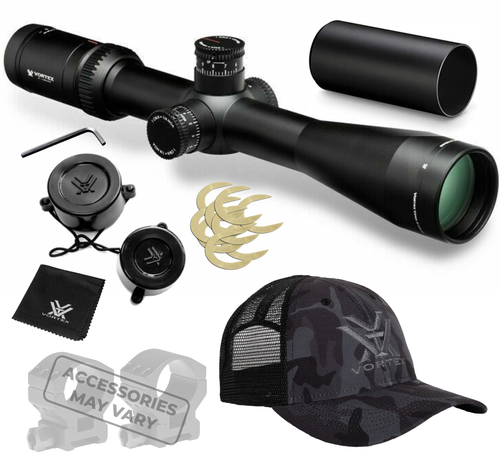 Vortex Optics Viper HST 4-16x44 VMR-1 MOA, 30 mm Tube Riflescope with Wearable4U Bundle