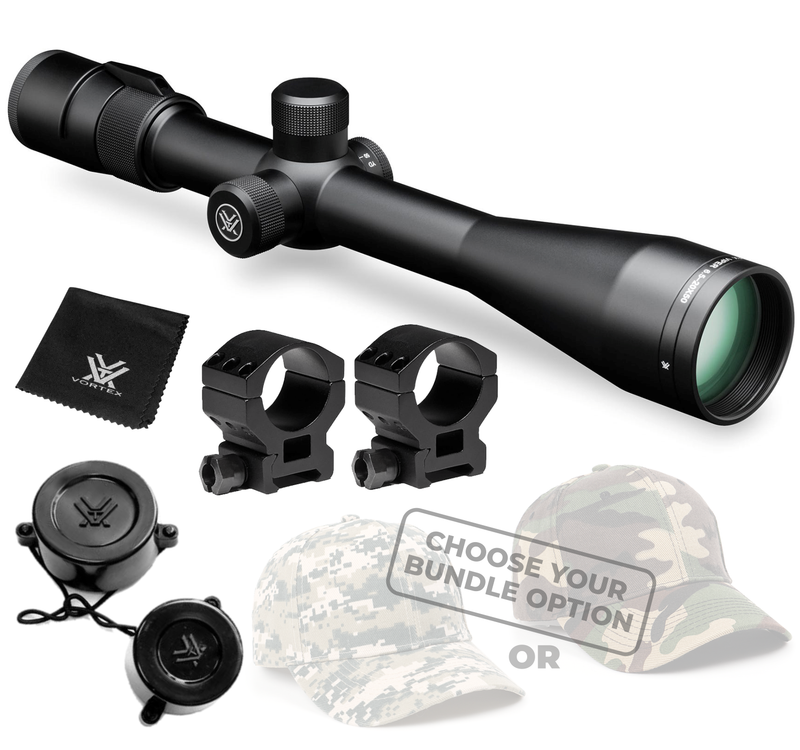 Vortex Optics Viper 6.5-20x50 BDC Riflescope with Free High Pro Rings and Hat Bundle