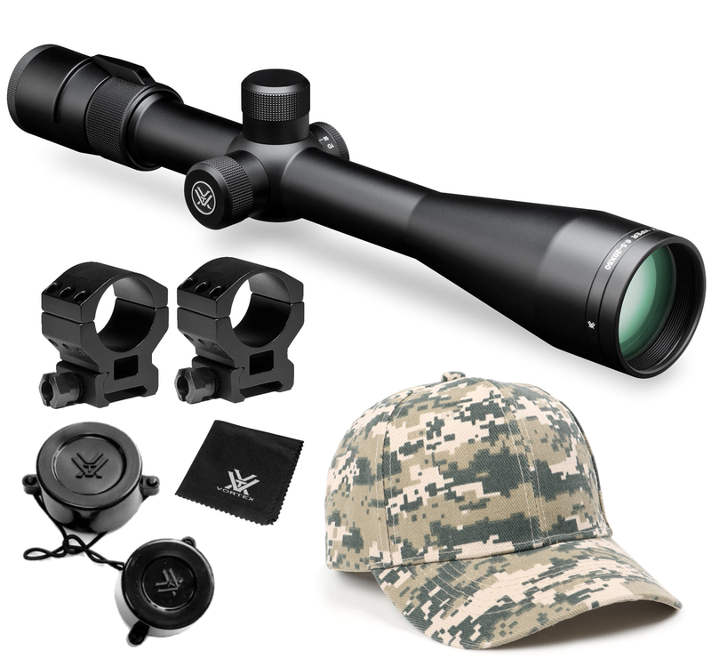 Vortex Optics Viper 6.5-20x50 BDC Riflescope with Free High Pro Rings and Hat Bundle
