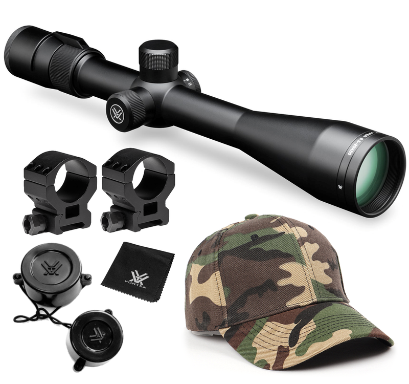 Vortex Optics Viper 6.5-20x50 BDC Riflescope with Free High Pro Rings and Hat Bundle