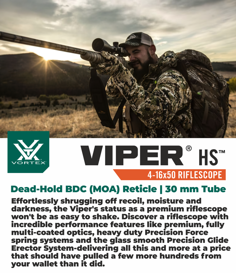Vortex Optics Viper 6.5-20x50 PA SFP Riflescope Mil-Dot MOA, 30mm Tube with Wearable4U Bundle
