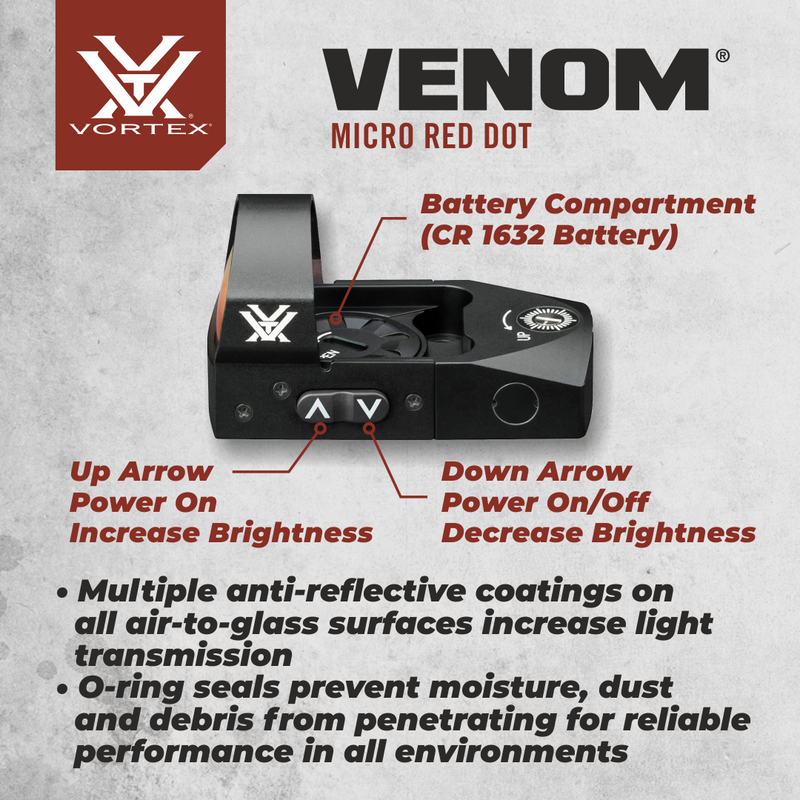 Vortex Venom Red Dot Top Load 3 MOA Dot