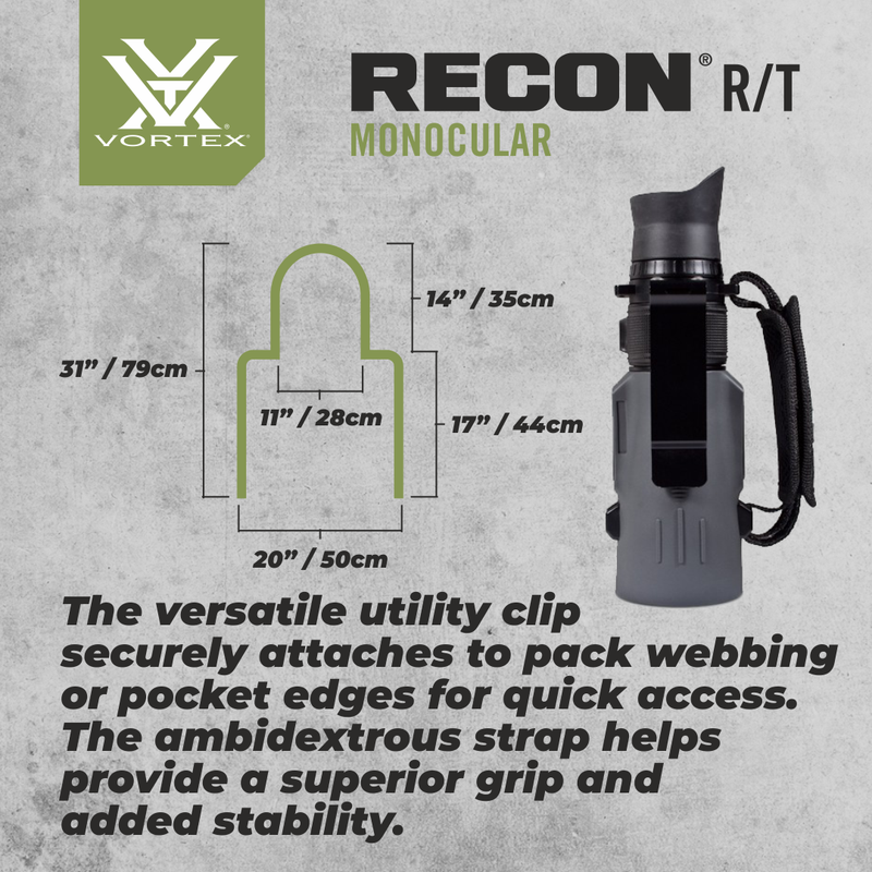 Vortex Optics Recon R/T 15x50 RT155 Scope Monocular with Free Hat and Pen Bundle