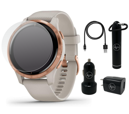 W4U SmartWatch with W4U Extra 2 pack Replacement WristBands | W4U Power Pack | and W4U Screen Protector Bundle