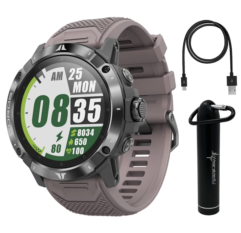COROS VERTIX 2 GPS Adventure Watch with Offline Mapping, Dual GPS, DLC Glass and Titanium Bezel /w Wearable4U Bundle