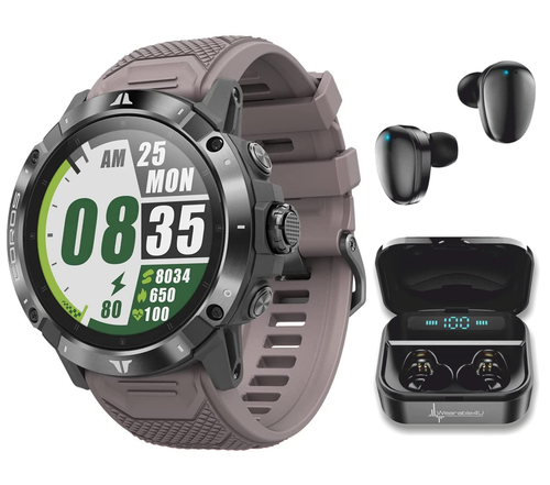 COROS VERTIX 2 GPS Adventure Watch with Offline Mapping, Dual GPS, DLC Glass and Titanium Bezel /w Wearable4U Bundle