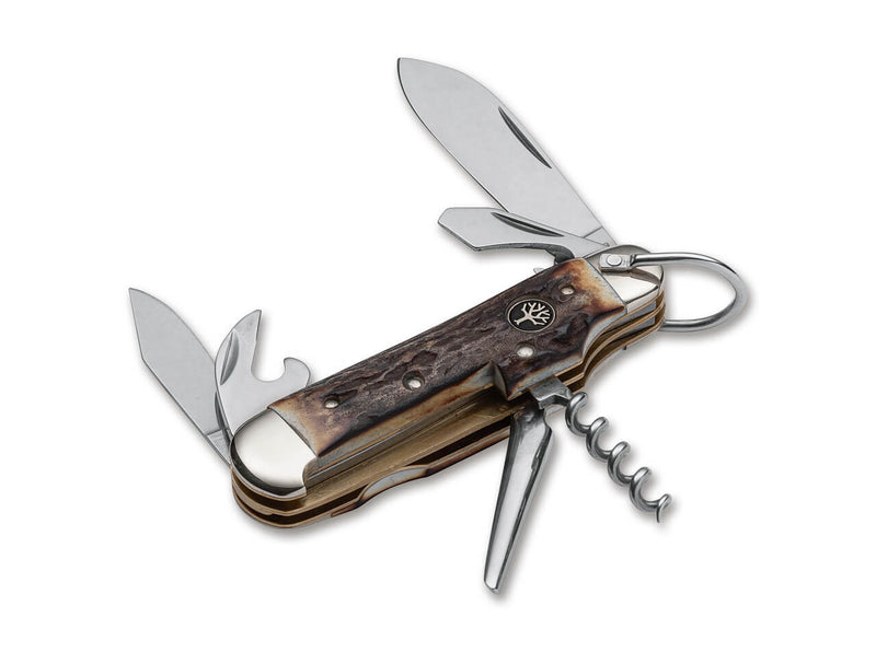 Boker Boxer Camp Pocket Knife Stag with 2.5 in. Blade