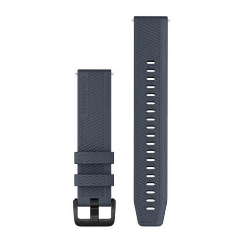Garmin Quick Release Bands 20 mm Granite Blue with Black Stainless Steel Hardware (010-13076-01)