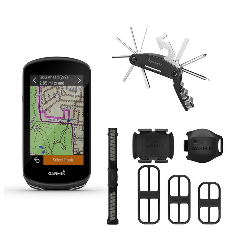 Garmin Edge 1030 Plus GPS Cycling Computer, On-Device Workout Suggestions, ClimbPro Pacing Guidance with Included Wearable4U Bike Multi Tool Bundle